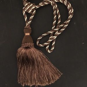 Decopro Brown/gold drapery curtain tassel tieback